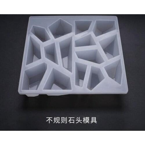 Transparent Silicone Mold Irregular Stone Silicone Mold Charm DIY Crystal Epoxy Ornaments Table Decoration Faceted Silicone Mold