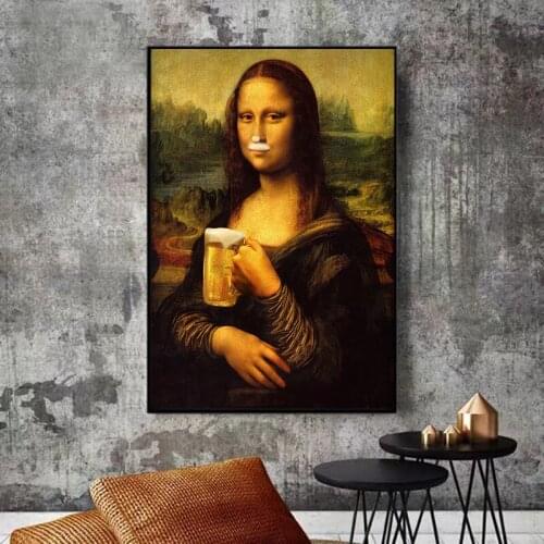 Nordic Style Funny Minimalism Poster Wall Art Canvas Prints Beer Painting Modular Pictures Living Room Modern Home Decor