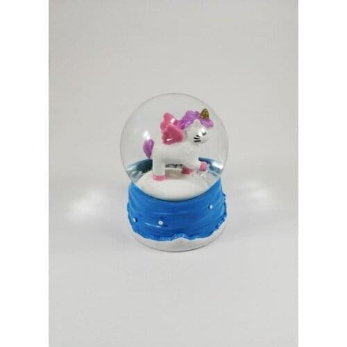 Sume Unicorn Mini Length Blue Snow Globe decorative objects Декоративные элементы Objetos decorativos