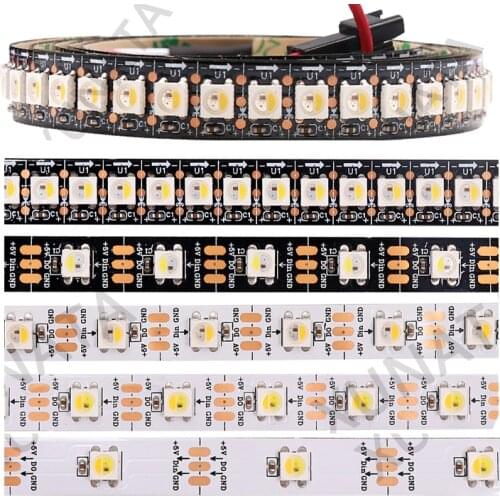 DC 5V SK6812 RGBW RGBWW RGBNW WWA Led Strip 4 in 1 Similar WS2812B 30 60 144 LEDs Individual Addressable Led Light 1m 2m 5m