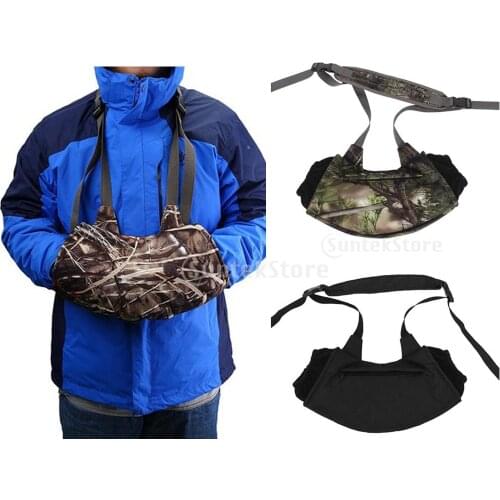 Windproof Adjustable Hand Warmer Muff Muffler Glove for Hunting Fishing Camping Hiking