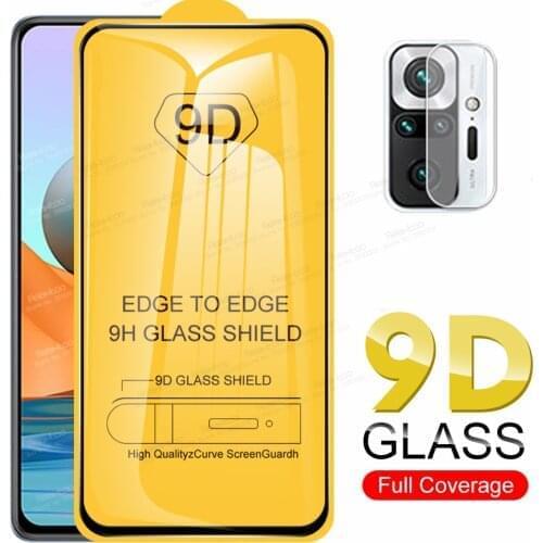 Camera Tempered Glass For Xiaomi Redmi Note 10 Pro 9D Full Glue Protective Glass Xiomi Redme Note10 10Pro Screen Protector Film