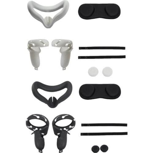 VR Accessorie Set Protective Cover for oculus Quest 2 VR Touch Controller 24BB