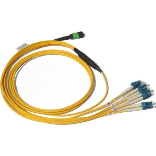 100 Pcs QSFP MPO-LC Optical Patchcord FANOUT CABLE SINGLEMODE Fibers Networking Equipment Data Center 40G 100G