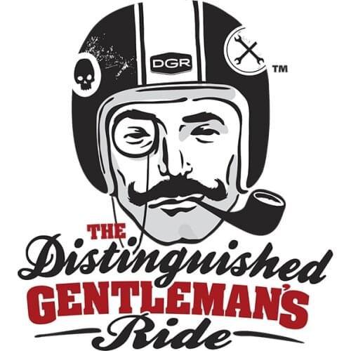 13cm Car Styling The Distinguished Gentlemans Ride Decal Helmet Sticker Bumper Trunk Waterproof Auto Car Sticker