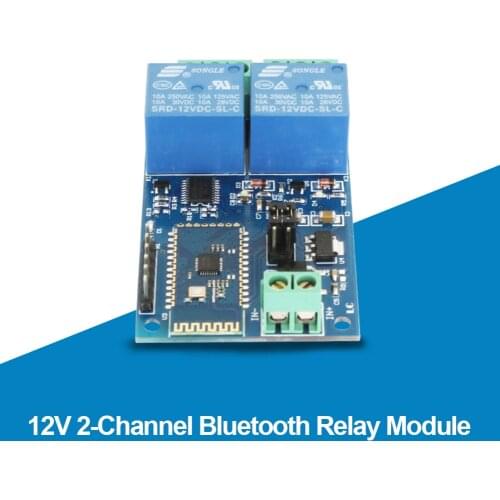 12V 2 Channel Bluetooth-compatible Relay Module Smart Home Wireless Phone Remote Control Switch Board Intelligent circuit board
