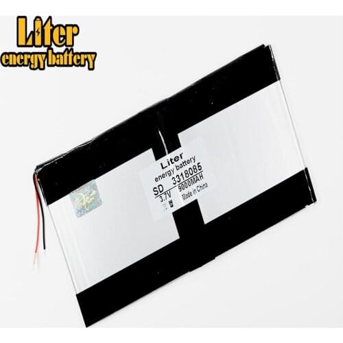 3318085 3.7V 9000mAH SD 3585180 (polymer lithium ion / Li-ion battery) for tablet pc,MOBILE POWER BANK;GPS,cell phone,speaker