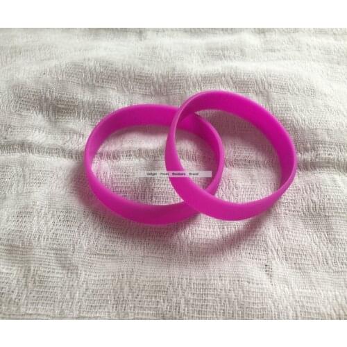 5pcs/lot Popular Fashion Bracelet Rose-carmine Hot Pink Adult Size Silicone Hand Wristband Cheap Free Shipping
