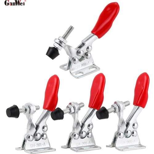 GanWei 8pcs Quick-Release Toggle Clamps Set Horizontal Toggle Clamp Carpentry Hand Tools Woodworking Fix Clip Tool