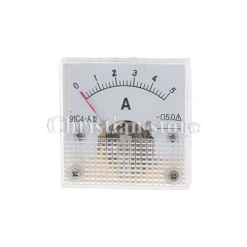 Class 5 Accuracy DC 0-5A Dial Analog Panel Ampere Meter 91C4