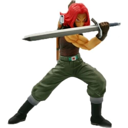 Bandai Genuine Dragon Ball Anime Figures Super Race God Trunks PVC Action Figure Collections Model Dolls Toys Kids Gifts