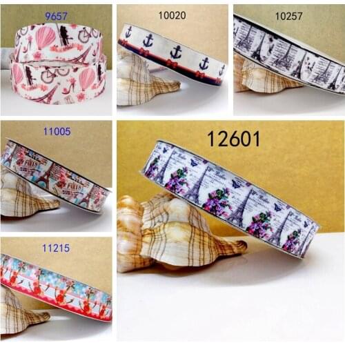 Free shipping 50 yard cartoon printed grosgrain ribbon 12601