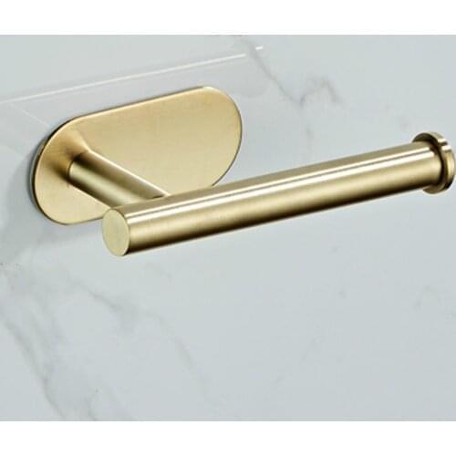 Free Drill Tissue Holder 304 Stainless Steel Toilet Paper Holder Bathroom Hardware Accessories Toilet Roll Holder