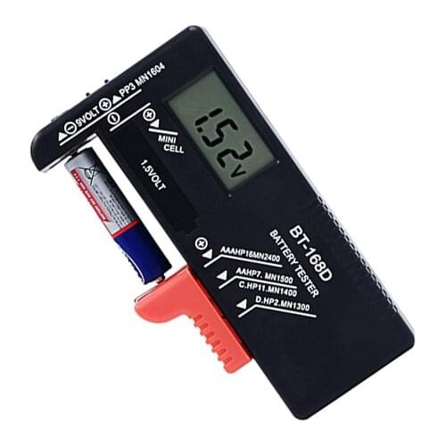 BT-168 PRO Digital Battery Capacity Tester for 18650 14500 Lithum 9V 3.7V 1.5V Cell C D Batteries Tester Dropship