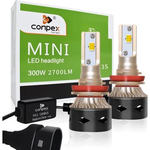 2Pcs Conpex 60W 6000LM 3S Car Led Headlight H1 H3 H4 H7 LED Canbus H8 H11 9005 HB3 9006 HB4 High Beam Auto Lights Bulb Turbo
