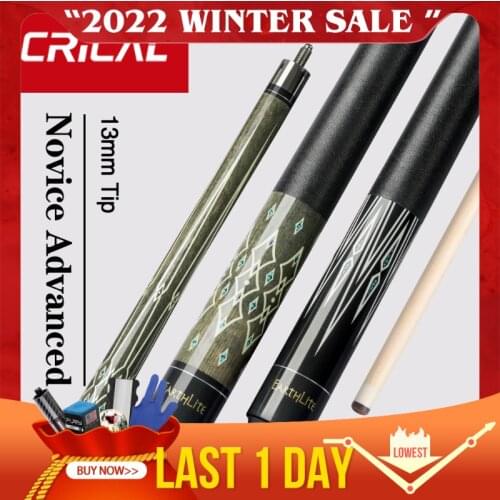 CRICAL KA/FA Pool Cue Billiard Stick 13mm Tip Hard Maple Stick 147cm XTC Ferrule Handmade Irish Linen Wrap 3/8*18 Pin Joint Cues