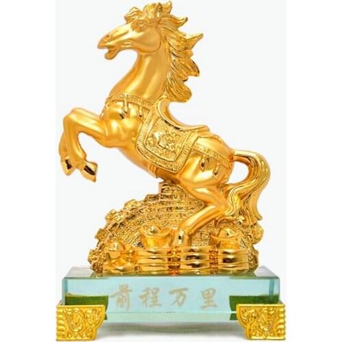 Feng shui Horse statue decoration office desk living room tv cabinet wine cooler home decoration crafts business gift