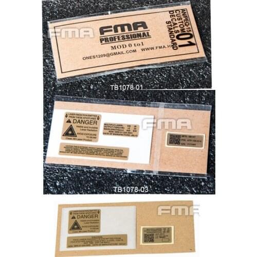 FMA TB1078 Custom Decals Tags Paster Sticker For AN PEQ-15 Case