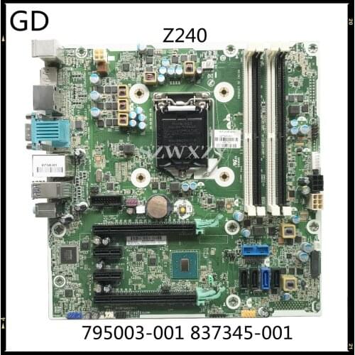 GD Original For HP Z240 SFF Desktop Motherboard 795003-001 837345-001 LGA1151 C236 Chipset DDR4 Full Tested Fast Shipping