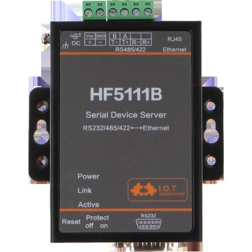 HF5111BSerial RJ45 RS232 485422 conversion Ethernet Serial Port Server industrial lightning protection