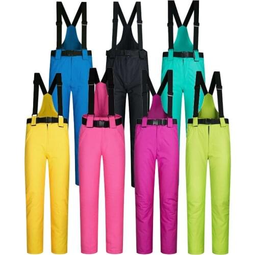 Ski pants for men women Snowboarding Pants Unisex winter Thick Thermal Skiing Trousers Windproof waterproof Snowboard Trousers