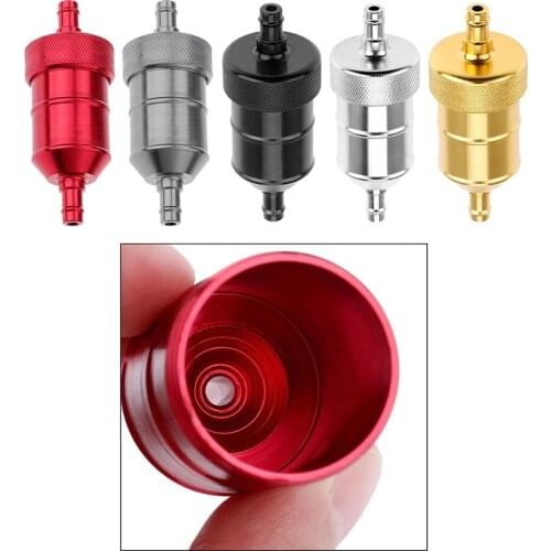 8mm Petrol Gas Fuel Filter Cleaner for Motorcycle Pit Dirt Bike ATV Gray