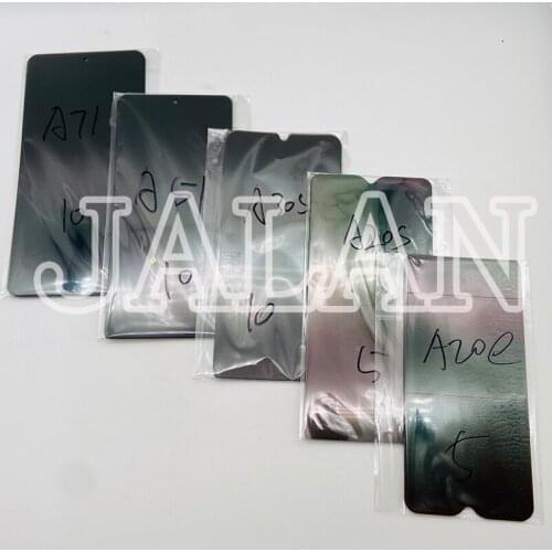 10pcs LCD Polarizer Film For SM A10s A20 A20s A20E A30s A51A71 A10 A20 A30 A40 A50 A60 A70 M10 M20 M30 Polarizer sticker Repair