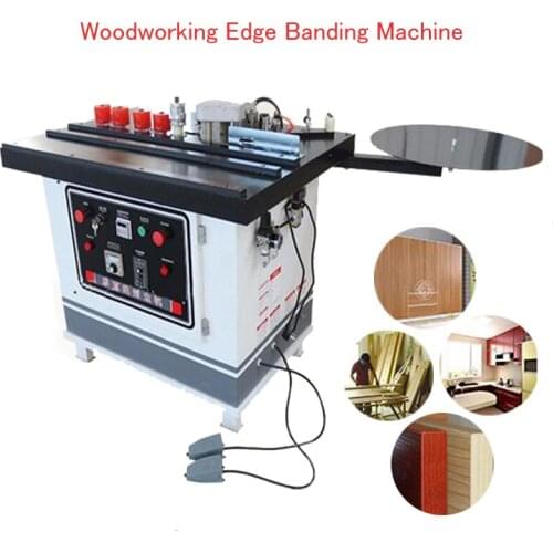 220V Portable Edge Banding Machine High-quality Double-sided Gluing Edge Bander 880W Woodworking Edge Banding Machine FC1001S