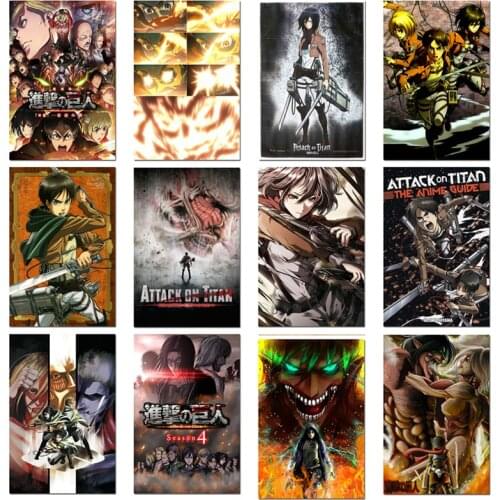 Diamond Painting Attack On Titan Anime Poster Eren Jaeger Mikasa Ackerman Armin Arlert Shingeki No Kyojin For Room Decoration