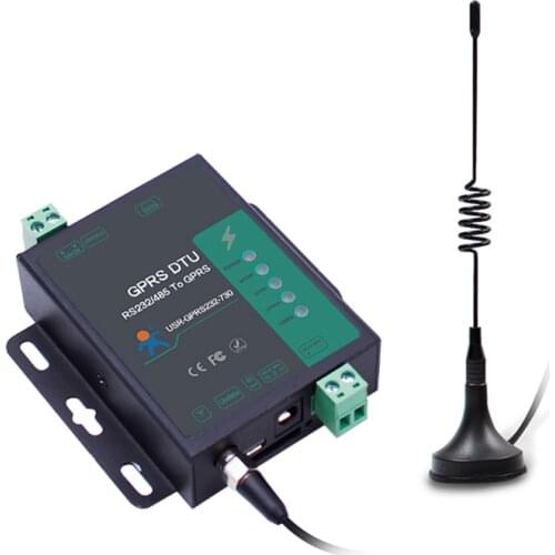 Industrial Cellular Modem Serial Port RS232 RS485 To GSM GPRS DTU Modem Converter USR-GPRS232-730