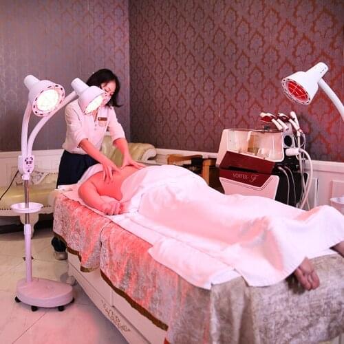 Anti scalding net cover double head infrared electric lamp free temperature regulation household cervical vertebra heating lamp
