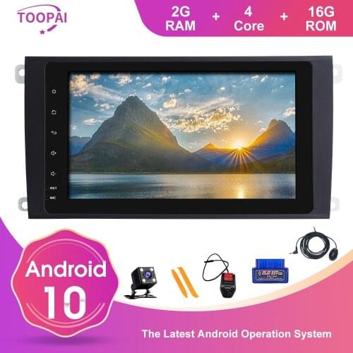 TOOPAI IPS Touch Screen SWC Android 10 For Porsche Cayenne 2003-2010 Wifi 3G/4G GPS Navigation Car Multimedia Player Auto Radio