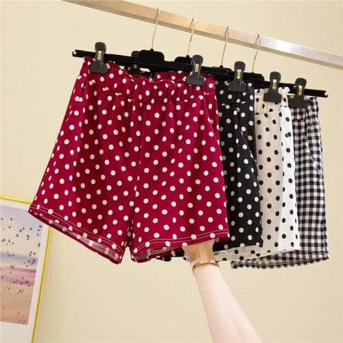 2020 new Summer Polka Dot Shorts Female High Waist Loose hot pants Large Size Wide Leg Casual Pants For Women M578