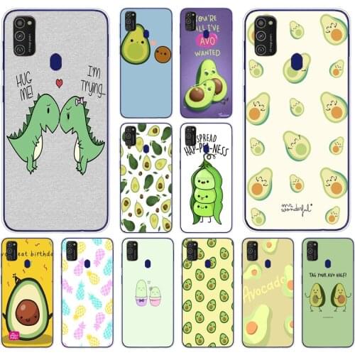 12AS Avocado Aesthetic Silicone case for Samsung Galaxy M11 M 11 M21 M 21 cover funda