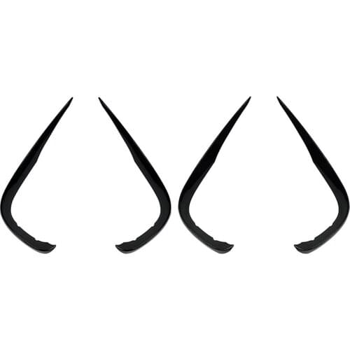 Front Bumper Lip Splitter Spoiler Fog Lamp Grille Cover Trim for Mercedes-Benz E Class W213 E200 E260 E300 2016-2020