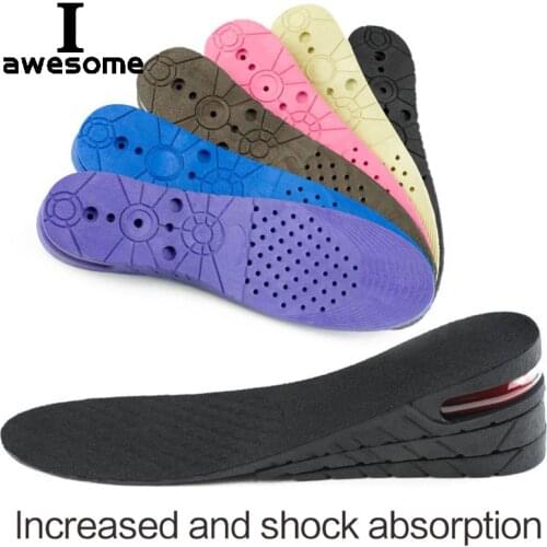 6cm Adjustable insole Unisex Quality Insoles Insert Higher Shoe Pad Memory Foam Lifts Inserts Free Size Cushion for Men Women