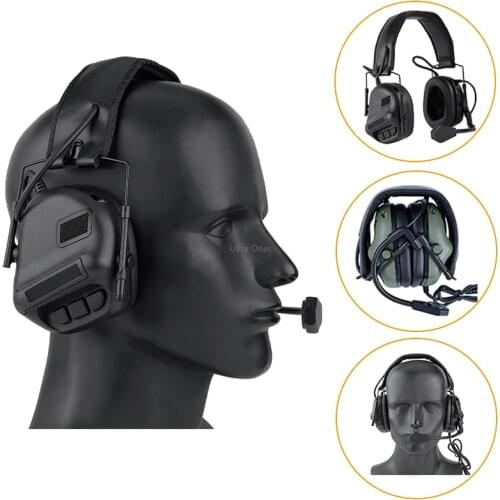Tactical Shooting Earmuff Military Airsoft Cs Combat Headset Army Hunting Headphone with Communication Function