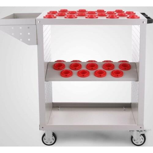 CNC Tool Cart BT40 CNC Trolley Cart Holders Toolscoot White CAT40 Workstation