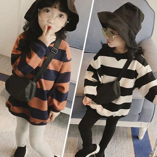 Girls Hoodies 2020 Baby Girl Clothes Spring Autumn Children Hoodie for Girls Sweatshirt Stripes Kids Long Sleeve Tops T Shirts