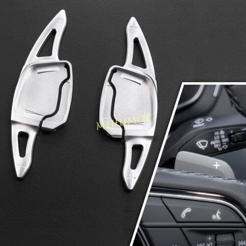 Steering Wheel Paddle Shifter Extension For Audi A3 A4 S4 B9 A5 A6 C8 A7 Silver