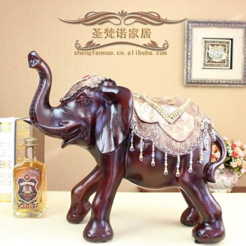 Home Decoration Resin Crafts Queen wholesale peace auspicious elephant house from evil spirits SF1092
