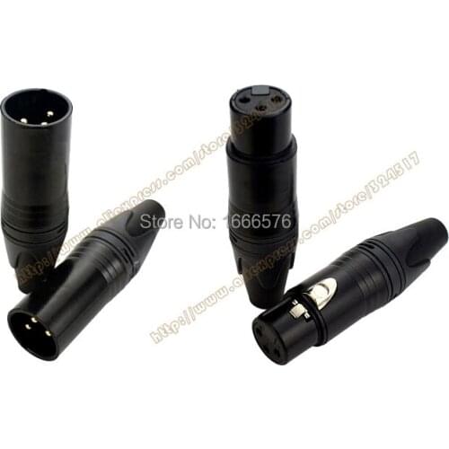 Hight quality copy 20PCS/LOT NC3FXX-B & NC3MXX-B Male Female 3 Pin XLR Connector with 10 PCS NC3MXX & 10 PCS NC3FXX