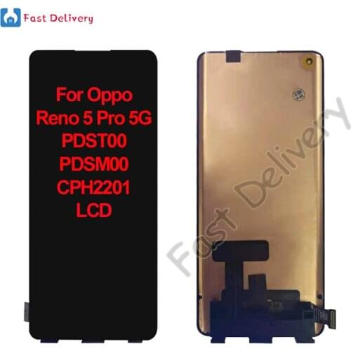 For Oppo Reno5 Pro 5G Reno 5 Pro 5G LCD Display Touch Screen Digitizer Assembly For Oppo PDST00 PDSM00 CPH2201 lcd Replacement