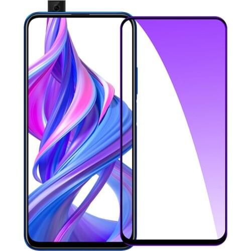 Anti Blue Screen Protector For Huawei Honor 9X Pro Full Cover Purple Light Tempered Glass For Honor 9X Pro Protective Front Film