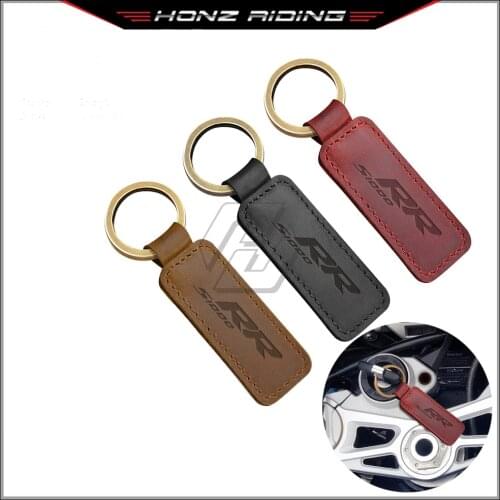 For BMW Motorrad S1000RR S1000 RR Motorcycle Keychain Cowhide Key Ring