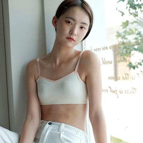 Gift Girl Bra Teen Crop Top Underwear Vest Racerback Puberty Sport Training Bras Letter Streetwear Tube Top New Year 7-18Y 10 9