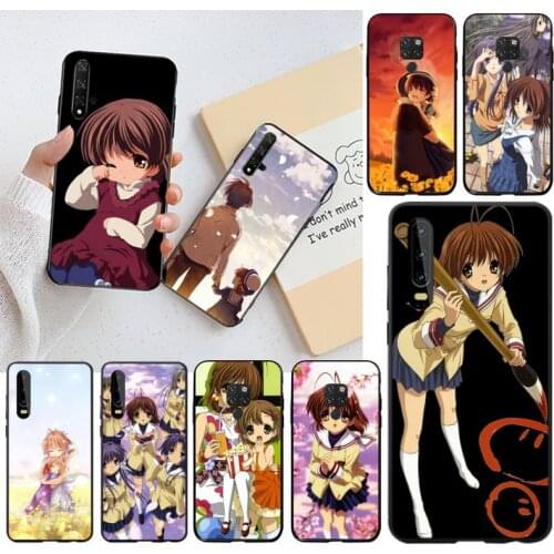 CLANNAD Japanese Anime DIY Painted Bling Phone Case for Huawei P40 P30 P20 lite Pro Mate 30 20 Pro P Smart 2019 prime