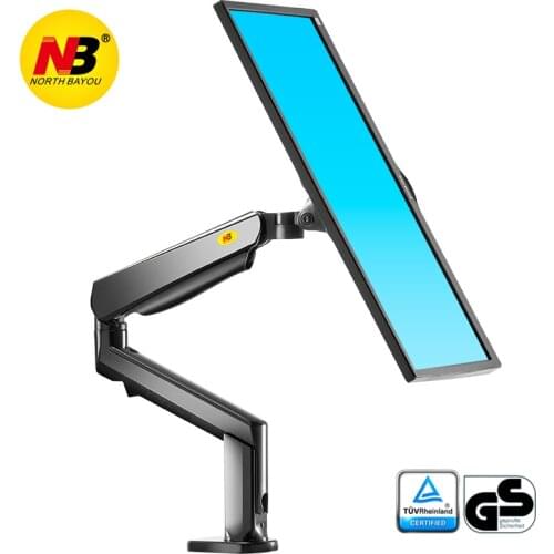 NB F90A Full Motion 22-32 inch Screen Monitor Holder Mechanical Spring Long Arm LED LCD Monitor Mount Support with 2 USB Ports