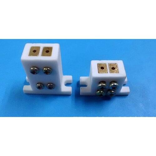 Mix 2kinds Ceramic G6.35 GY6.35 lamp holders light bracket for Tungsten halogen bulb