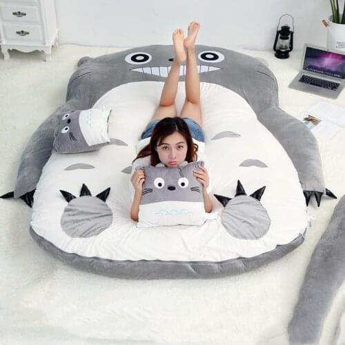 Lazy Sofa Bed Cartoon Cute Tatami Folding Bedroom Single Person Floor Double Thickened Mattress sleeping bag Filling soft bed
